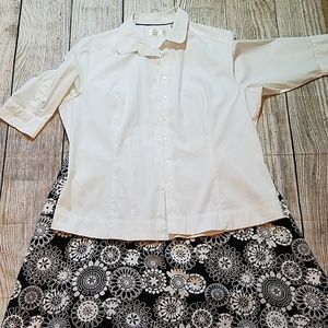 Skirt and top. Super cute outfit